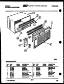 CABINET PARTS Diagram and Parts List for AL05A4EVA  Gibson Air Conditioner