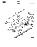 BACKGUARD Diagram and Parts List for FES355CCSG  Frigidaire Range