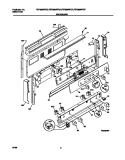 BACKGUARD Diagram and Parts List for FEF389WFCD  Frigidaire Range