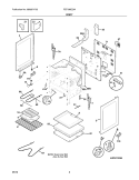 BODY Diagram and Parts List for FEF336ECM  Frigidaire Range