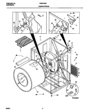 P16V0037 DRY CAB, HEATER Diagram and Parts List for FDE875GHT0  Frigidaire Dryer
