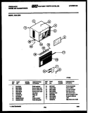 CABINET PARTS Diagram and Parts List for A08LE2N1  Frigidaire Air Conditioner