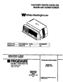 COVER Diagram and Parts List for WAB077F7B3  Frigidaire Air Conditioner