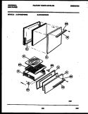 DOOR AND BROILER DRAWER PARTS Diagram and Parts List for CP240SP2L02  Frigidaire Range