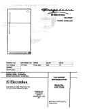 COVER Diagram and Parts List for FRT17B1BW0  Frigidaire Refrigerator