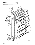 DOOR Diagram and Parts List for MRT12CRFW1  Frigidaire Refrigerator