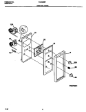 CONTROL PANEL Diagram and Parts List for TGO336BFW1  Tappan Range