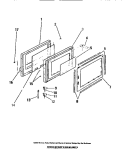 DOOR PANELS Diagram and Parts List for MC640C0  Frigidaire Microwave