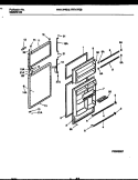 DOOR PARTS Diagram and Parts List for FRT17PZBW1  Frigidaire Refrigerator