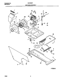MOTOR / BLOWER / BELT Diagram and Parts List for MLSE62RFD0  Frigidaire Washer Dryer Combo
