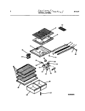 SHELVES / CONTROLS Diagram and Parts List for RT192GCWD  Frigidaire Refrigerator