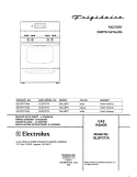 COVER Diagram and Parts List for GLGF377AQA  Frigidaire Range