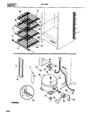 SYSTEM Diagram and Parts List for FFU17D9CW0  Frigidaire Freezer