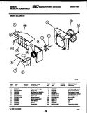 AIR HANDLING PARTS Diagram and Parts List for GAL128P1A1  Gibson Air Conditioner