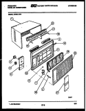 CABINET PARTS Diagram and Parts List for AW08LT5N1  Frigidaire Air Conditioner