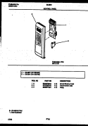 CONTROL PANEL Diagram and Parts List for 56-2661-10-05  Tappan Microwave