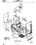 CAVITY / ELEMENTS LOWER OVEN Diagram and Parts List for FEB755CESG  Frigidaire Wall Oven