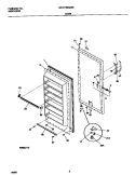 DOOR Diagram and Parts List for GFU17D5GW0  Gibson Freezer