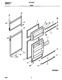 DOORS Diagram and Parts List for FRT16CNHD1  Frigidaire Refrigerator