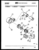 BLOWER AND DRIVE PARTS Diagram and Parts List for DGA500G1D  Kelvinator Dryer