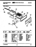 BROILER DRAWER PARTS Diagram and Parts List for GF830NW3  Frigidaire Range