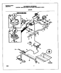 BURNER Diagram and Parts List for MGF336BGDB  Frigidaire Range