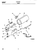 P16B0009 BURNER, VALVE Diagram and Parts List for FDGB23RGS0  Frigidaire Dryer
