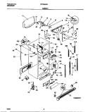 CABINET Diagram and Parts List for FRT26XGCB2  Frigidaire Refrigerator