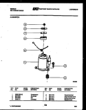 COMPRESSOR PARTS Diagram and Parts List for AM12E7EVA  Gibson Air Conditioner