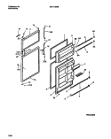 DOOR Diagram and Parts List for GRT17DRBW2  Gibson Refrigerator