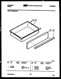DRAWER PARTS Diagram and Parts List for REGS38BLL0  Frigidaire Range