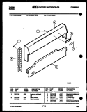BACKGUARD Diagram and Parts List for 37-0007-23-02  Tappan Range