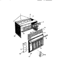 CABINET, FRONT, WRAPPER Diagram and Parts List for AH114J1T1  Frigidaire Air Conditioner