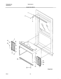 WINDOW MOUNTING Diagram and Parts List for WAC103K1A1  Westinghouse Air Conditioner