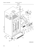 CABINET Diagram and Parts List for FRT21P6CQ3  Frigidaire Refrigerator