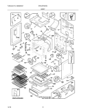 BODY Diagram and Parts List for EW3LDF65GSJ  Electrolux Range