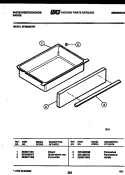DRAWER PARTS Diagram and Parts List for KF350GDD7  Frigidaire Range