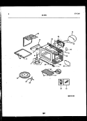 WRAPPER AND BODY PARTS Diagram and Parts List for 56-5472-10-01  Tappan Microwave
