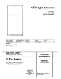 COVER Diagram and Parts List for FRT18P6BSB5  Frigidaire Refrigerator