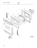 DOOR Diagram and Parts List for CRE3870LBC  Crosley Range