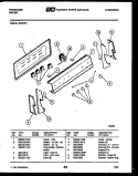 CONTROL PANEL Diagram and Parts List for R30NL1  Frigidaire Range