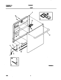 DOOR Diagram and Parts List for FDB989GFW2  Frigidaire Dishwasher