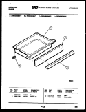 DRAWER PARTS Diagram and Parts List for REG438QMA4  Frigidaire Range