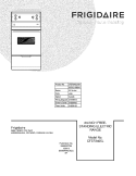 COVER Diagram and Parts List for CFEF2405LWA  Frigidaire Range