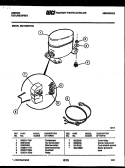 COMPRESSOR PARTS Diagram and Parts List for MC15S5GYNA  Gibson Dehumidifier