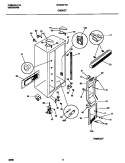 CABINET Diagram and Parts List for MRS20HRAD4  Uni Refrigerator