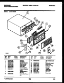 CABINET PARTS Diagram and Parts List for AHW11NT6N1  Frigidaire Air Conditioner