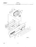 CONTROL PANEL Diagram and Parts List for NGS5712AQ0  Frigidaire Dishwasher