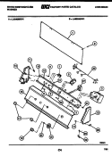 CONSOLE AND CONTROL PARTS Diagram and Parts List for LA625MXD1  Frigidaire Washer