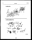 ICE MAKER AND INSTALLATION PARTS Diagram and Parts List for GTNI142HK1  Frigidaire Refrigerator